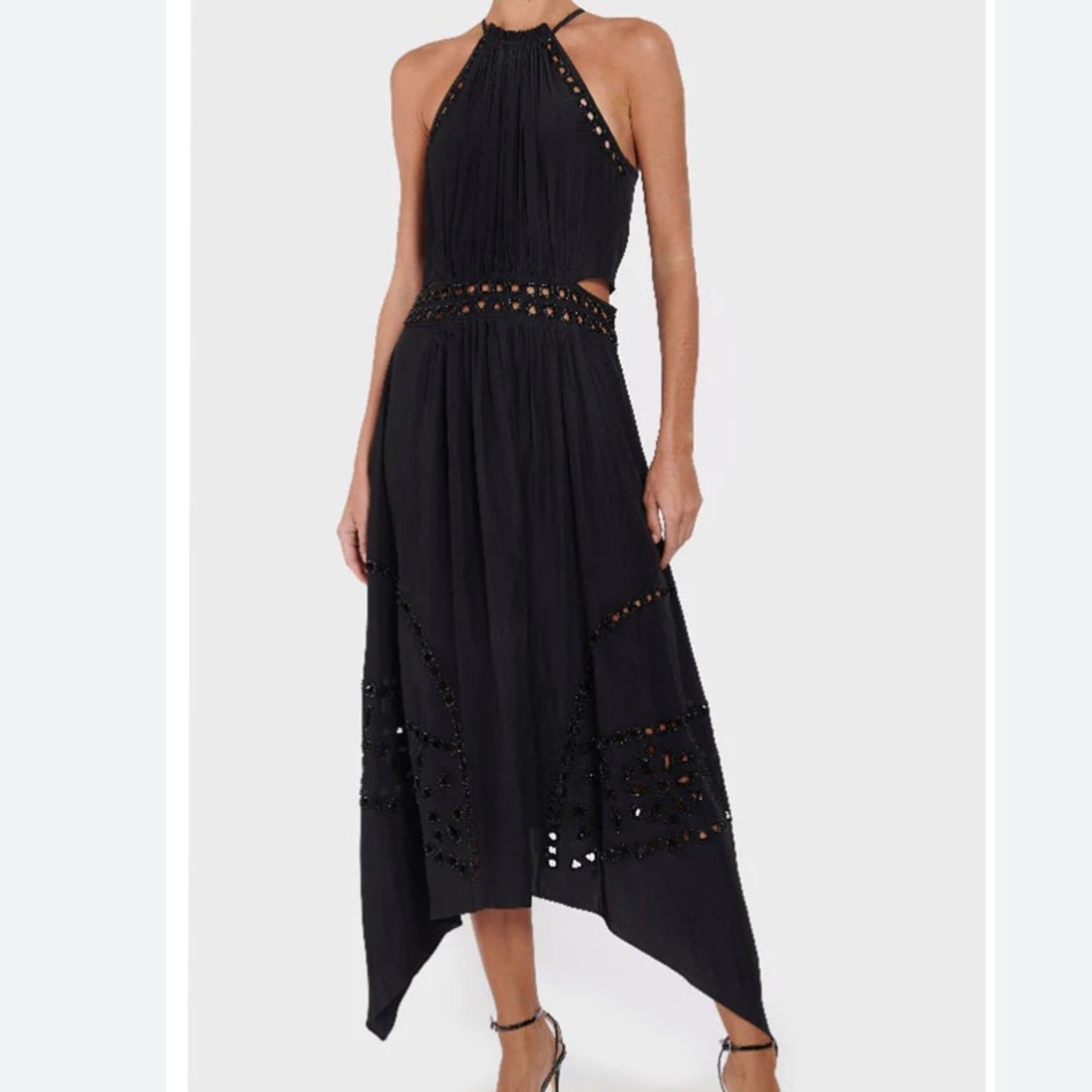 NWT Henley Dress Ramy Brook sz 10 Black